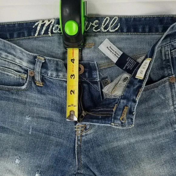 Madewell Factory Distressed 24X32 Blue Denim Jeans - Picture 2 of 9